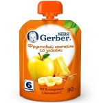 Пюре, Gerber (Гербер) 90 г фруктовый коктейль со злаками с 6 мес дой-пак