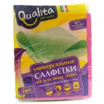 Салфетки вискозные, Qualita (Квалита) №3 универсальные для уборки