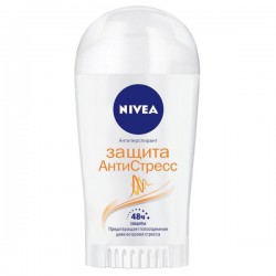 Дезодорант-антиперспирант для женщин, Nivea (Нивея) 40 мл Защита антистресс стик