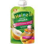 Пюре, Heinz (Хайнц) 100 г нежная грушка без сахара с 4 мес дой-пак