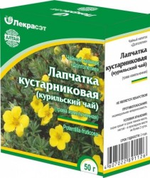 Лапчатка кустарниковая (курильский чай) трава, сырье 50 г №1